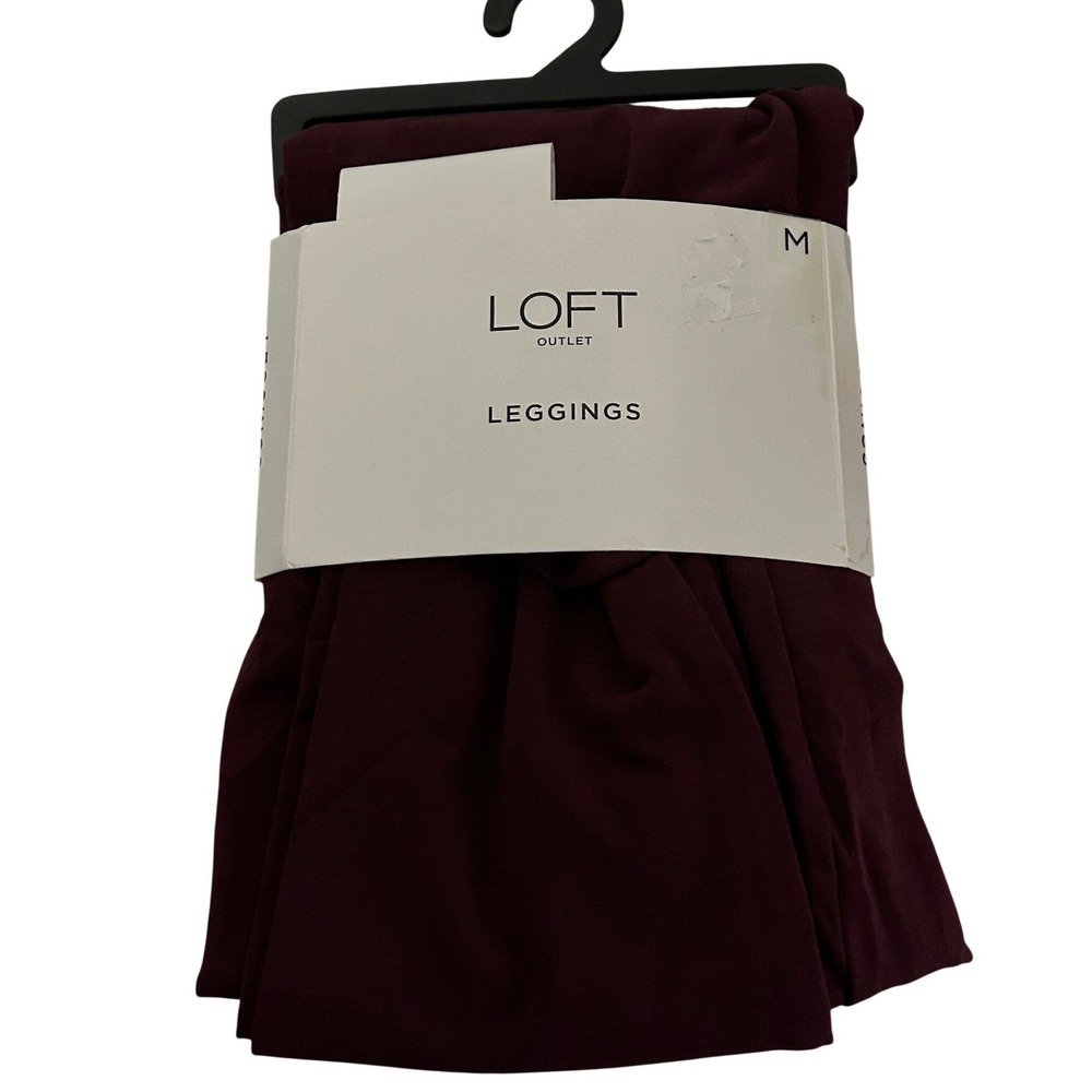 Loft Outlet Maroon Leggings Women's Size Medium‎ New in Package